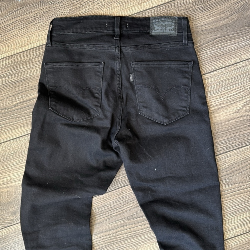Levi’s 721 high rise skinny Black Jeans system 27 - Picture 4 of 9